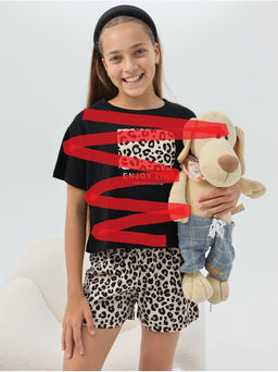Шорты от Пижама "Леопард" детская девочка с шортами