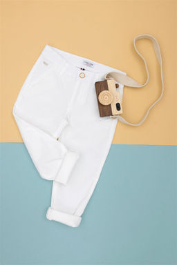 U. S. Polo Assn Белые брюки из плотной ткани для мальчика - U.s. polo assn фото 6