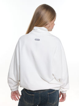 Толстовка на молнии для девочки 22-3208 белый - Mini maxi фото 17