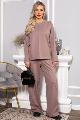 Костюм трикотажный Осенний комфорт (коричневый) К14680-30М - Lt collection фото 11