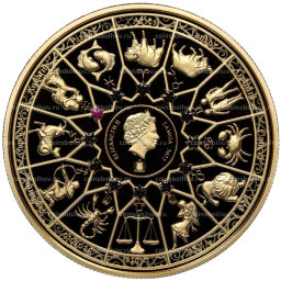 20 центов 2022 года Самоа 12 Олимпийских богов в зодиаке Гера и Водолей