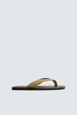 SANDALIA TIRAS PIEL / Beige - Zara фото 4