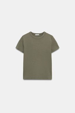 SHORT SLEEVE INTERLOCK T-SHIRT - Zara фото 5