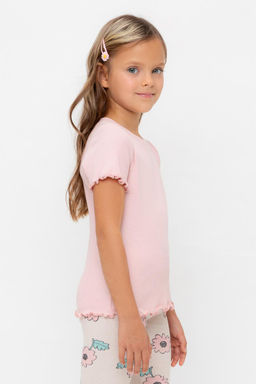 Crockid _ КР 301989/розовый жемчуг к549 фуфайка (футболка) для дев  фото 3