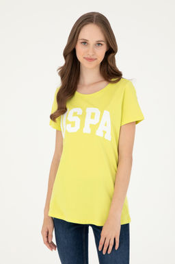 Женская базовая футболка фисташкового цвета Неожиданная скидка в корзине