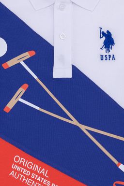 Белая футболка с воротником поло для мальчиков - U.s. polo assn фото 3