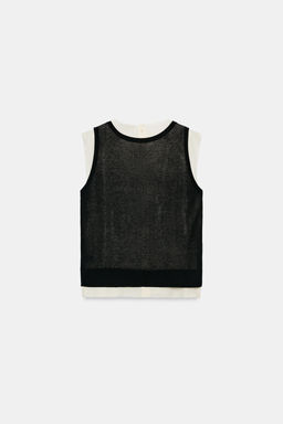 TOP PUNTO COMBINADO / Crudo / Negro - Zara фото 6