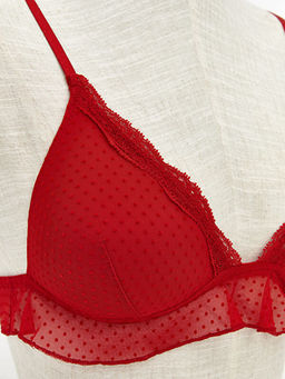 Balensiz Dolgusuz Dantelli Bralet