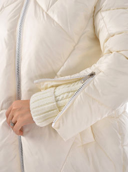 Зимняя куртка с вязанной отделкой - А+б коллекция фото 8