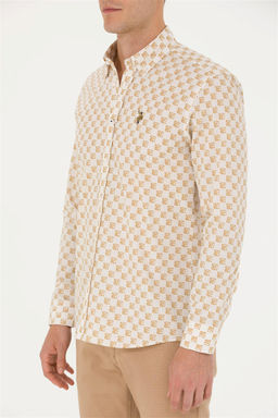 U. S. Polo Assn / Мужская рубашка с длинным рукавом Stone - U.s. polo assn фото 13