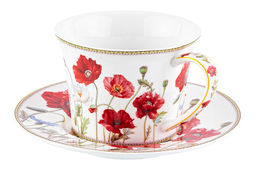 Чайн. пара 2 пр. 270 мл 12,5*9,5*7 см Маки NEW BONE CHINA - Elan gallery фото 4