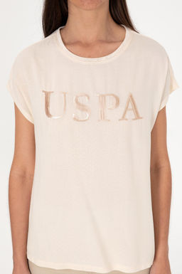 Kad_n Krem Bisiklet Yaka Ti__rt Sepette S_rpriz _ndirim - U.s. polo assn фото 6