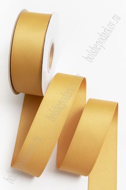 Лента хлопковая 3,8 см*25 ярд (SF-7229) горчичный №064