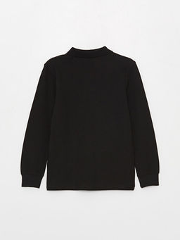 Polo Yaka Basic Uzun Kollu Erkek ?ocuk Ti??rt - Waikiki фото 3