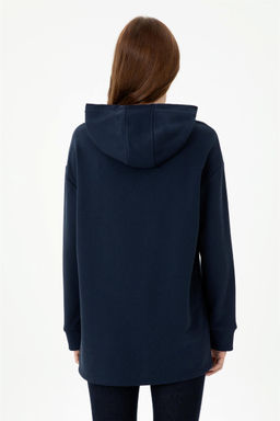 Женская темно-синяя толстовка с капюшоном Неожиданная скидка в корзине - U.s. polo assn фото 5