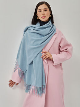 В составе шерсть ! теплый двусторонний палантин