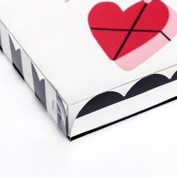 Цена за 5 шт. Коробка для печенья «Сердце», 21×21×3 см