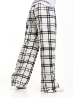 Брюки палаццо спортивные штаны для девочки одежда в клетку UD 5161 касар клетка - Mini maxi фото 5