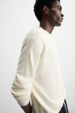 RELAXED FIT TEXTURED SWEATER - Zara фото 14