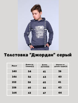 Толстовка Джордан серый Ладошки  фото 7