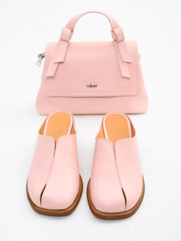 Сабо 5200.23663br.Розовый+коричневый