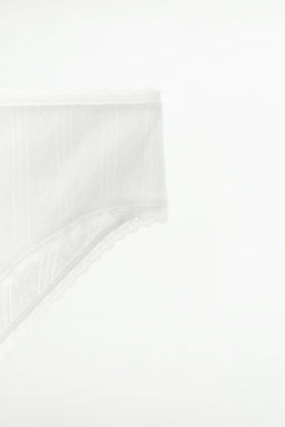 POINTELLE BRIEFS WITH LACE TRIM - Zara фото 8