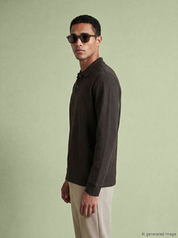 Polo Yaka Erkek Sweatshirt