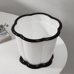 Цена за 2 шт. Горшок для цветов с поддоном «Восторг», 1.5 л, пластиковый, белый