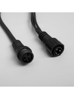 Гирлянда «Бахрома» 3×0.9 м, IP65, УМС, тёмная нить каучук, 144 LED, свечение мульти, 220 В