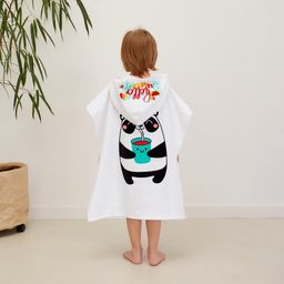 Полотенце-пончо детское махровое Крошка Я Панда 60х120см, 100% хлопок, 300гр/м2  фото 14