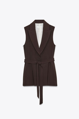 LONG WAISTCOAT WITH SIDE STRIPE