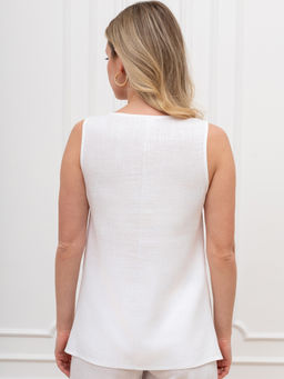 Блузка (топ) Сибелла-4 из вискозы со льном - Виотекс фото 2