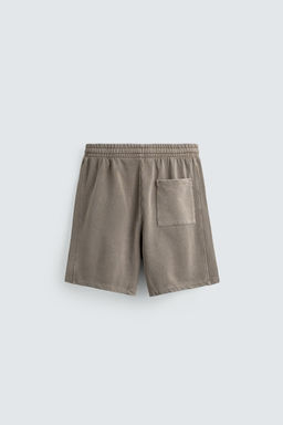 BERMUDA JOGGER B?SICA LAVADA / Gris - Zara фото 7