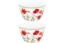 Набор 2 салатников 13*13*7,5 см 600 мл Маки NEW BONE CHINA - Elan gallery фото 13