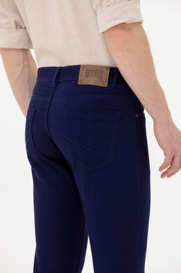Мужские темно-синие брюки из плотной ткани - U.s. polo assn фото 21