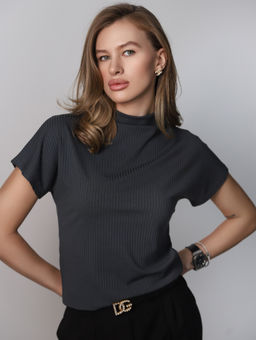 Футболка женская блузка КФ103 Графит от фабрики Спортсоло