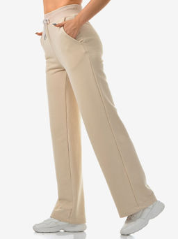 Брюки из футера. М-530  ТОПЛЁНОЕ МОЛОКО