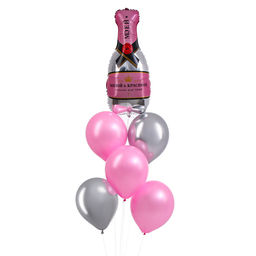 Воздушные шары, букет «Шампанское», набор 6 шт.