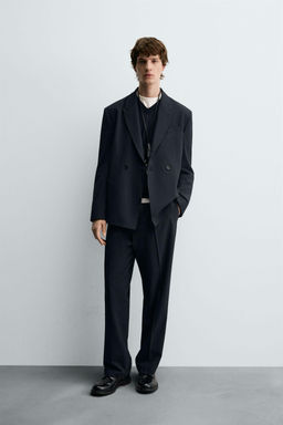 STRIPED SUIT TROUSERS