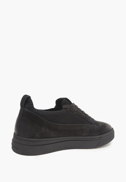 Черные мужские велюровые кеды - Mascotte фото 3