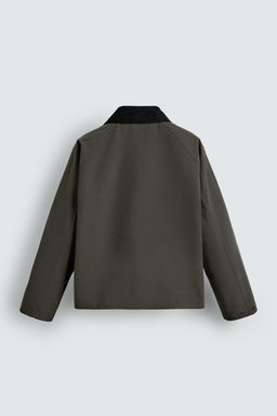 CONTRAST COLLAR TECHNICAL JACKET - Zara фото 8