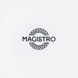Тарелка Magistro Rodos, d=20.6 см, фарфор, белая