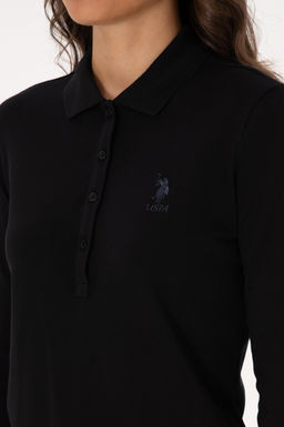 Kad_n Siyah Basic Polo Yaka Sweatsh_rt - U.s. polo assn фото 7