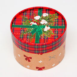 Набор подарочных новогодних коробок 3 в 1 «Клетка», 16×10, 14×9, 13×8.5 см