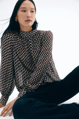 Stand-collar blouse - H&m фото 8