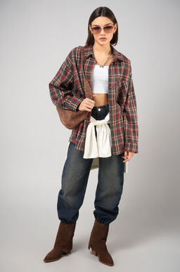 Рубашка женская в клетку Happyfox