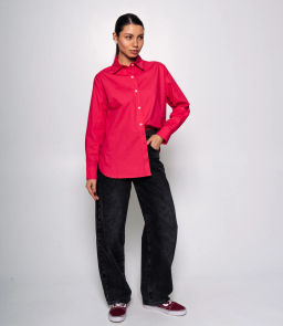 Рубашка #КТ3160 (8), малиновый