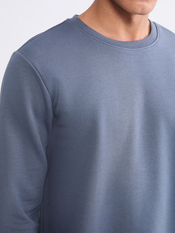 Bisiklet Yaka Erkek Kal?n Sweatshirt