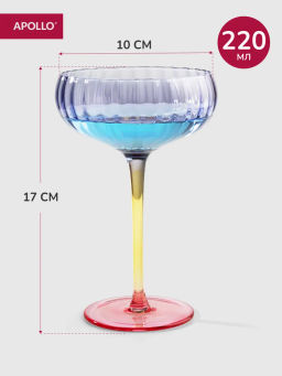 Набор бокалов APOLLO Estrado 2 пр. 220 мл фото 2