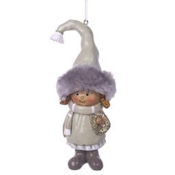 Фигурка декоративная подвесная "Дети", L6 W5 H13 см, 2в.